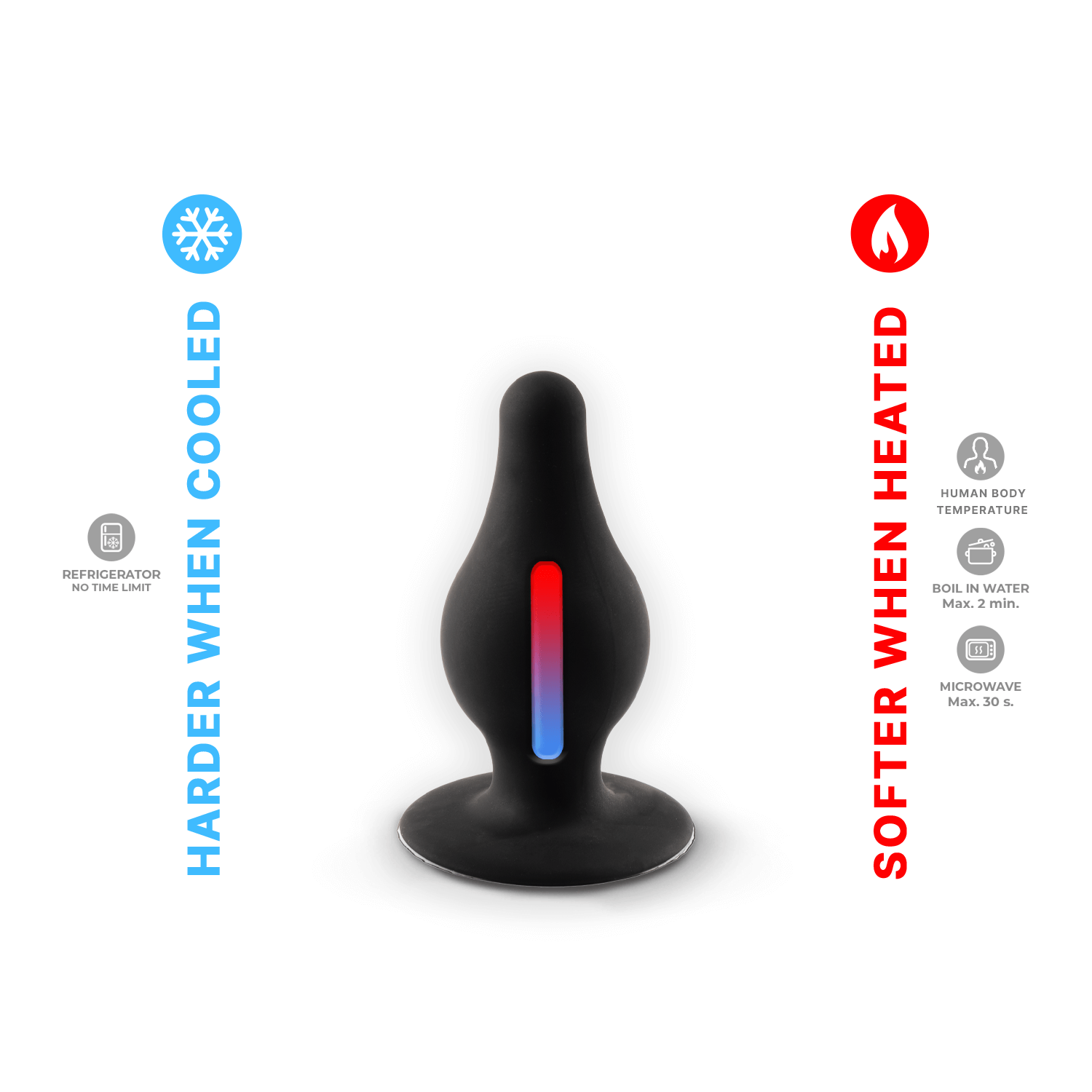 Silexd - Premium Silicone Plug Taglia S - Nero