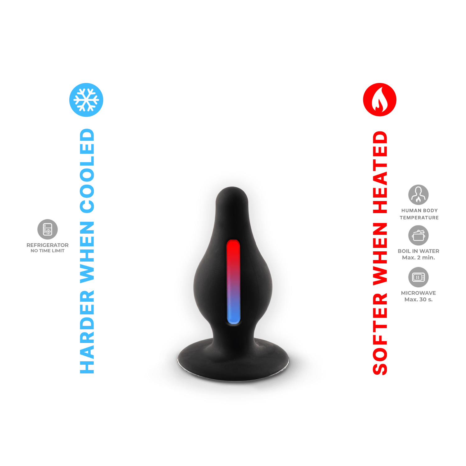 Silexd - Premium Silicone Plug Taglia XS - Nero