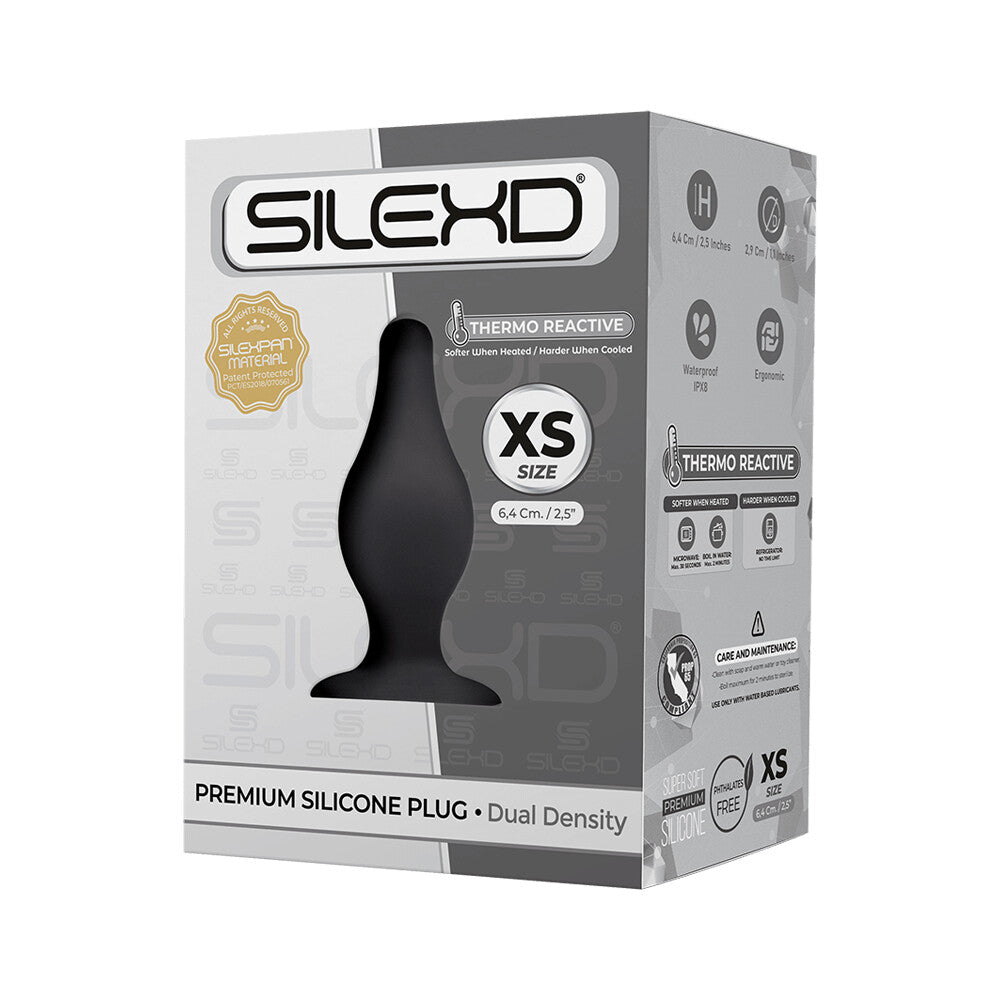 Silexd - Premium Silicone Plug Taglia XS - Nero