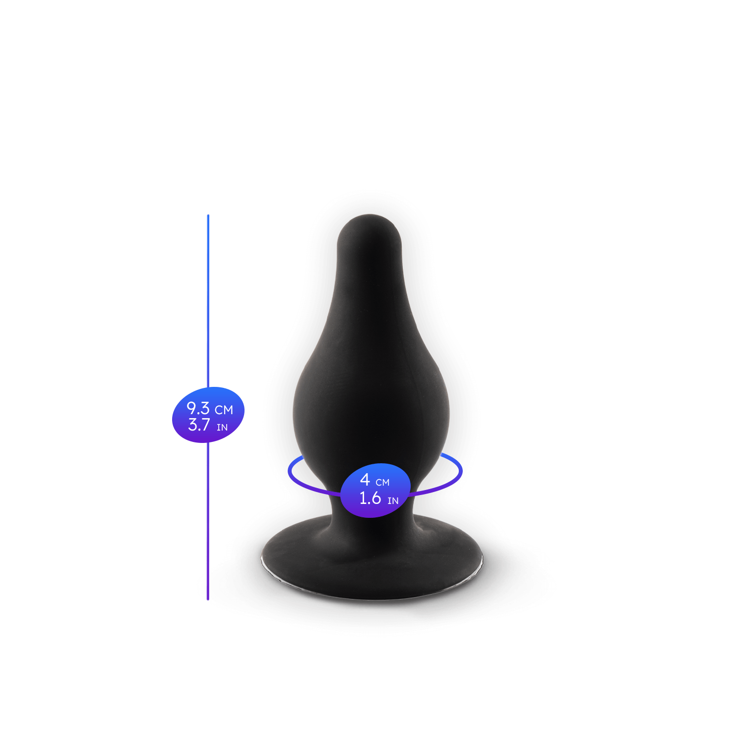 Silexd - Premium Silicone Plug Taglia M - Nero