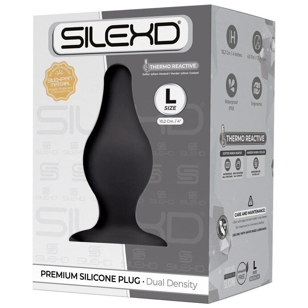 Silexd - Premium Silicone Plug Taglia L - Nero