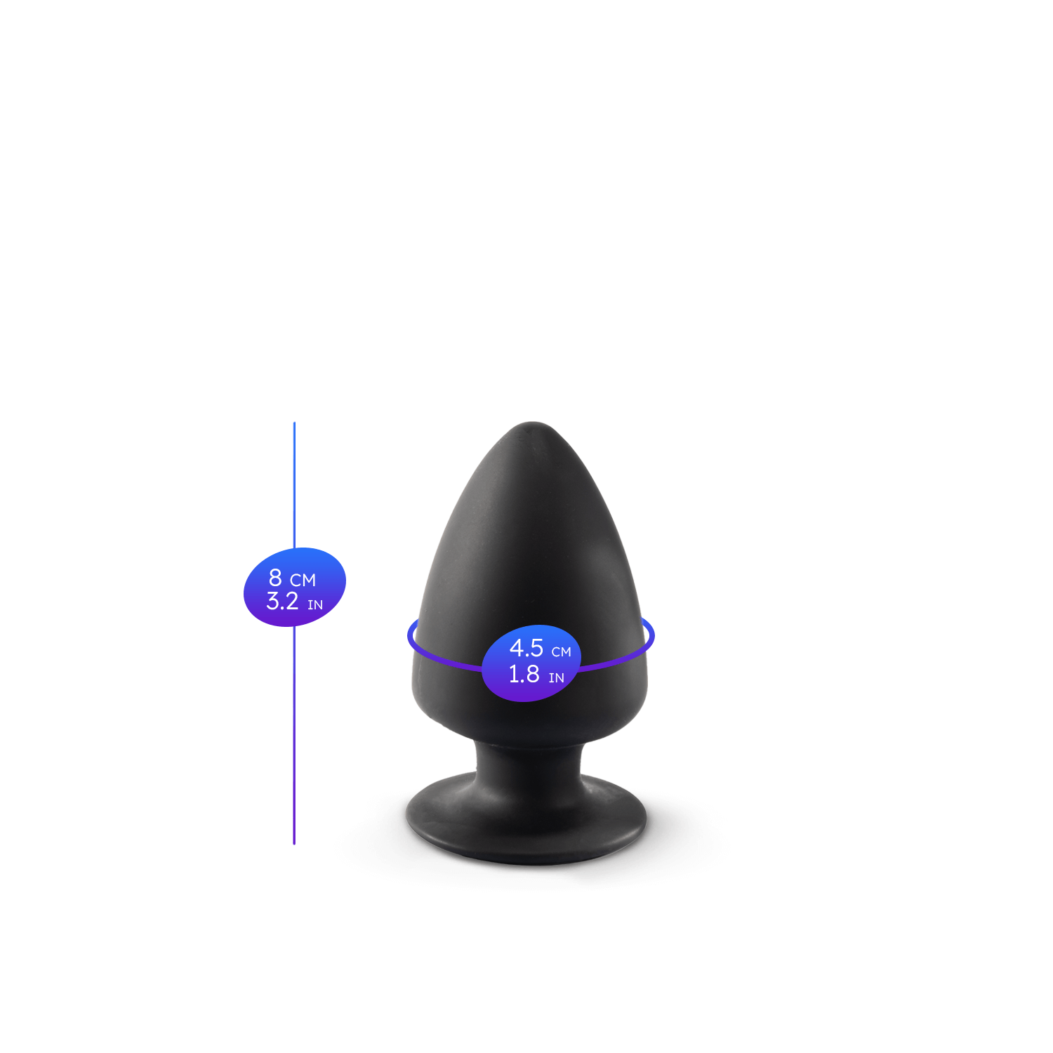 Silexd - Premium Silicone Plug Taglia XS - Nero