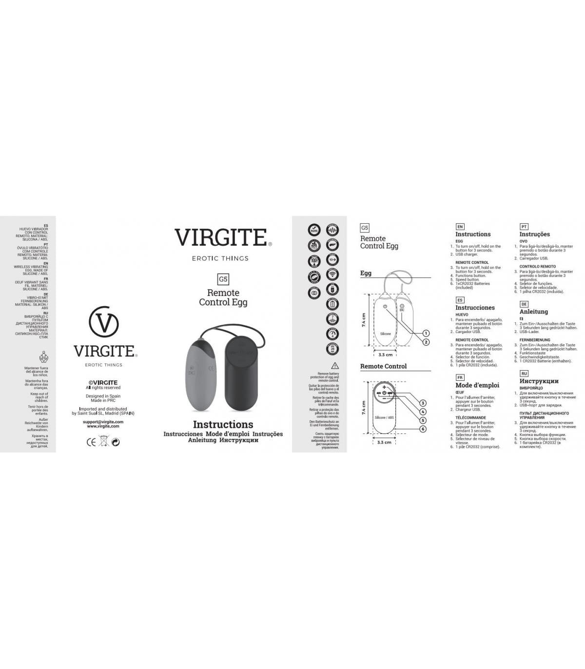UOVO VIBRANTE G5 RICARICABILE EDIZIONE NERA