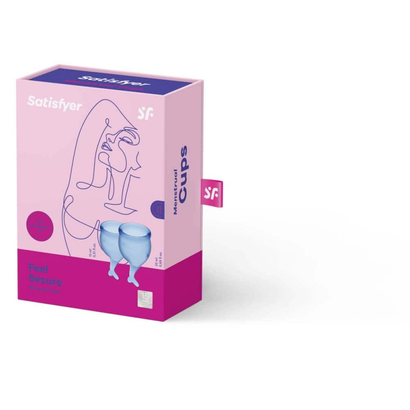 Satisfyer - Feel Secure Coppetta Mestruale - Blu