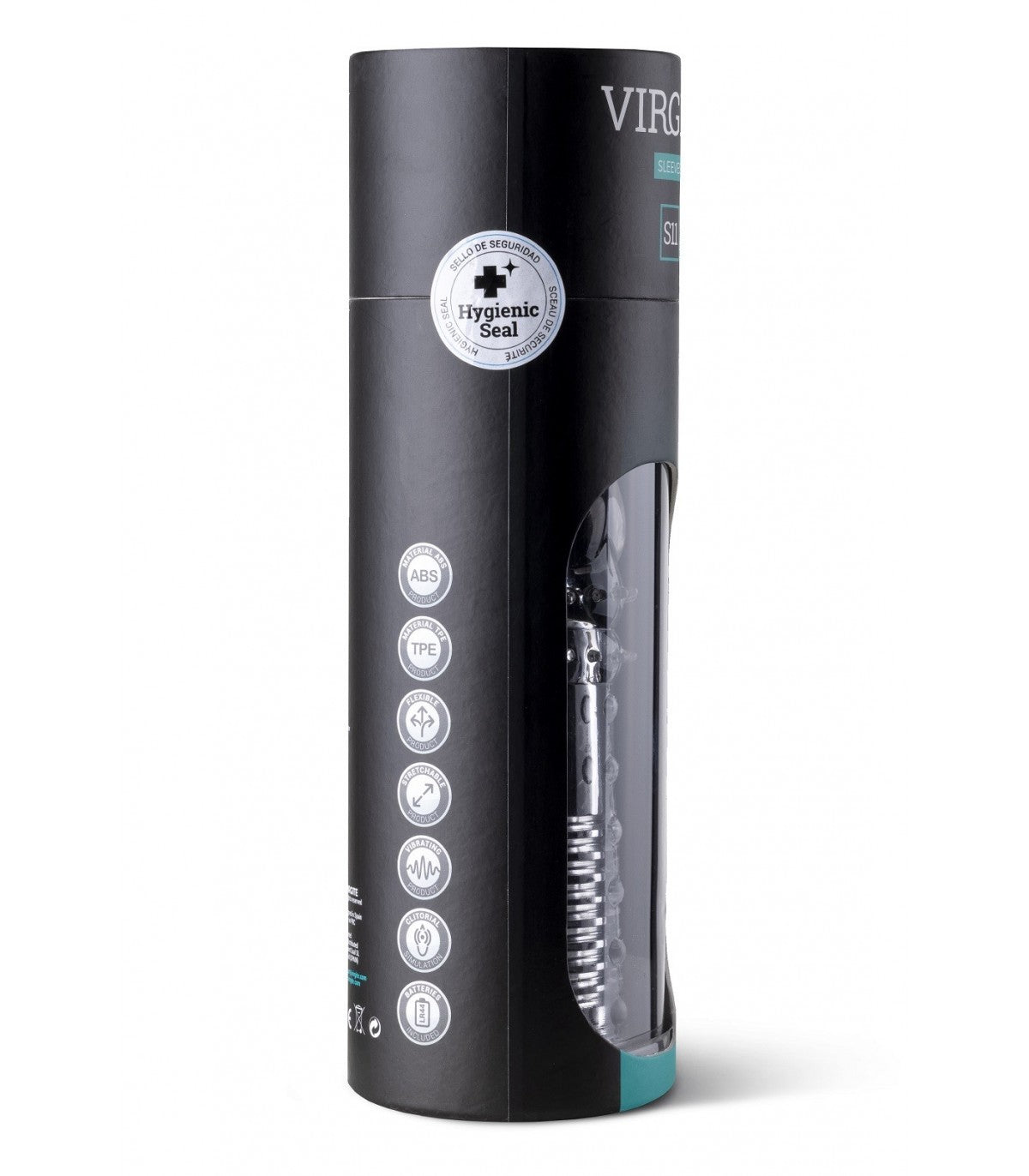 GUAINA PER PENE REALISTICA S11 TRASPARENTE 15'5 CM CON VIBRAZIONE