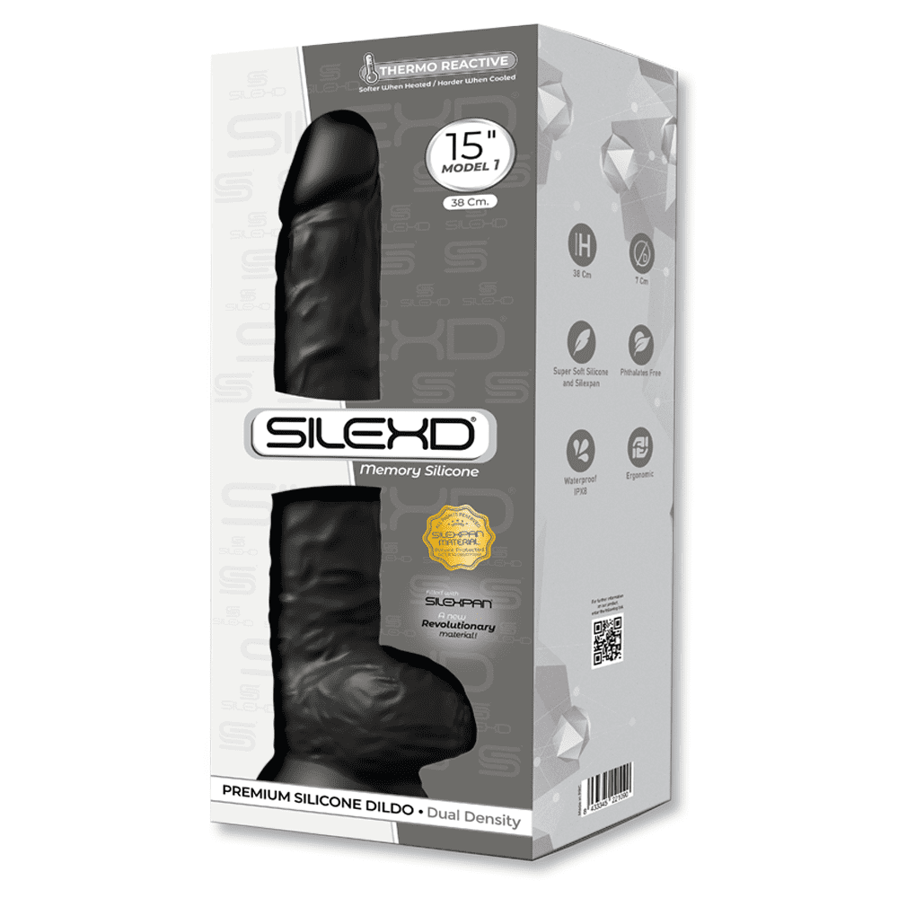 Silexd - Dildo Premium Silicone Mod.1 15'' - Nero
