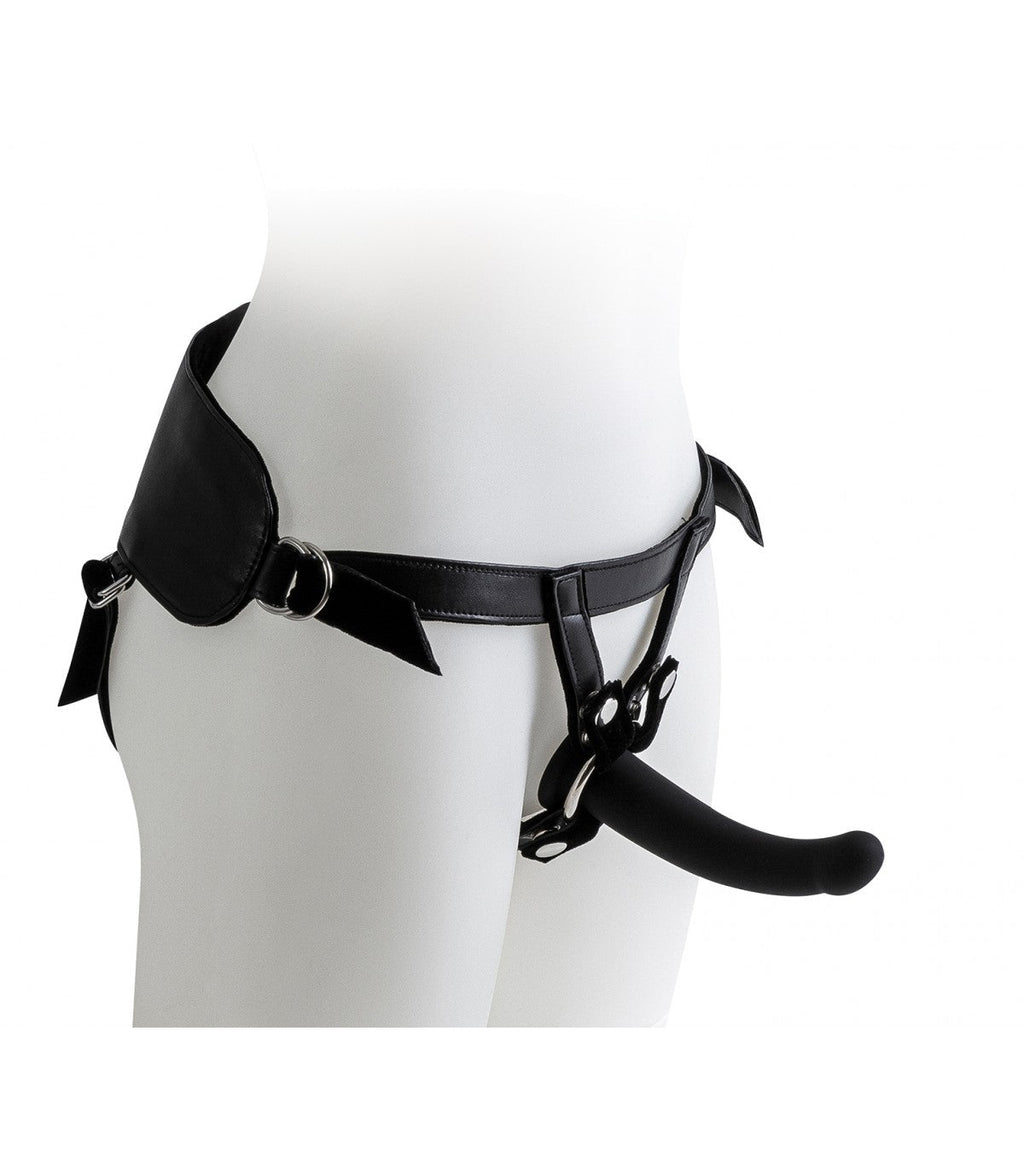 IMBRACATURA CON SET DILDO NERI TAGLIE S / M / L