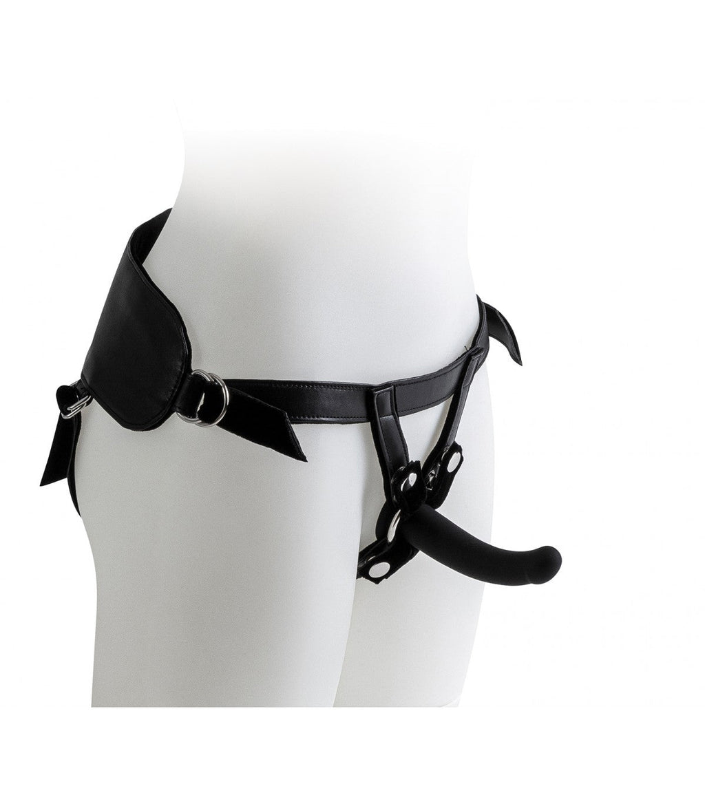 IMBRACATURA CON SET DILDO NERI TAGLIE S / M / L