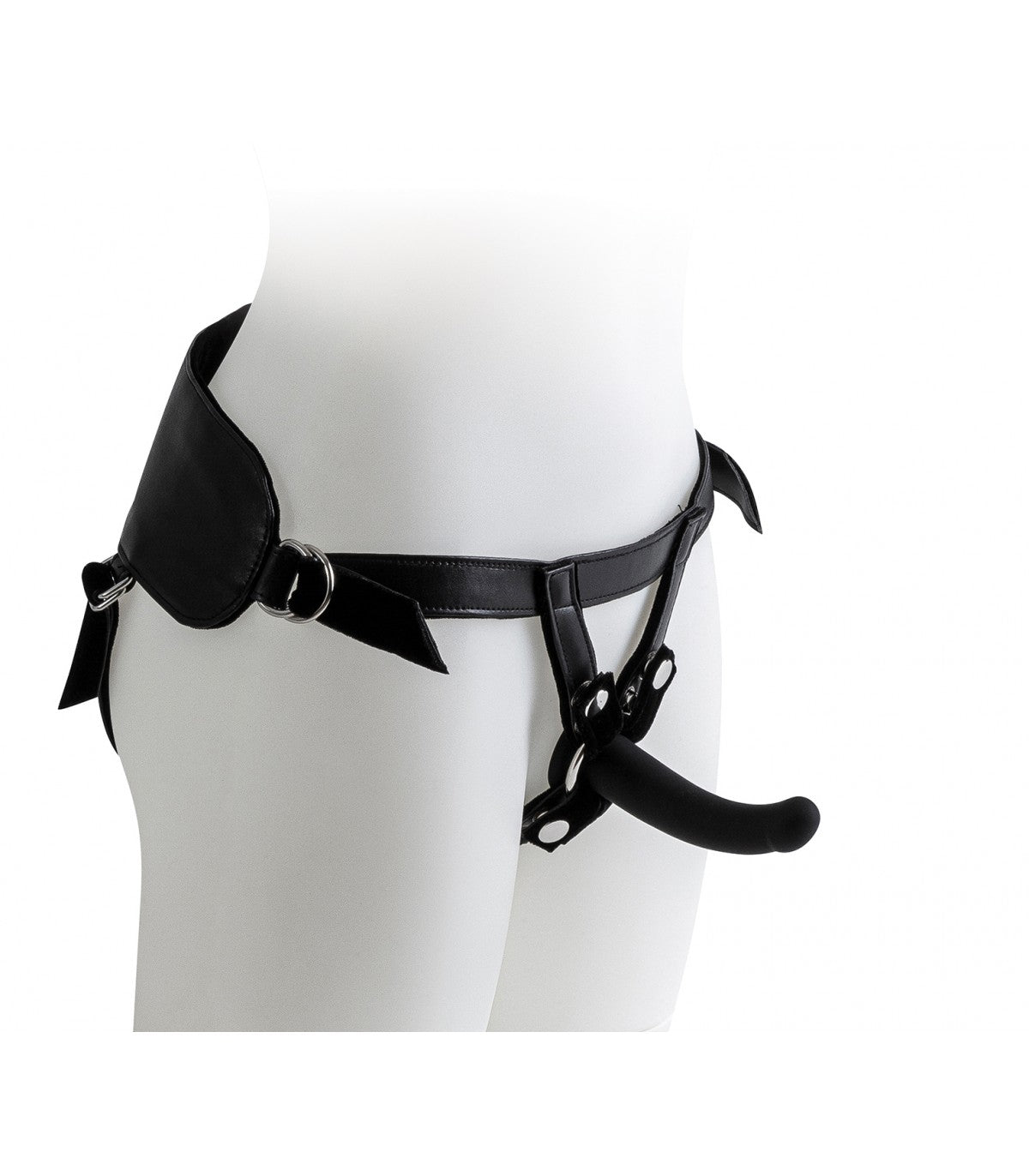 IMBRACATURA CON SET DILDO NERI TAGLIE S / M / L