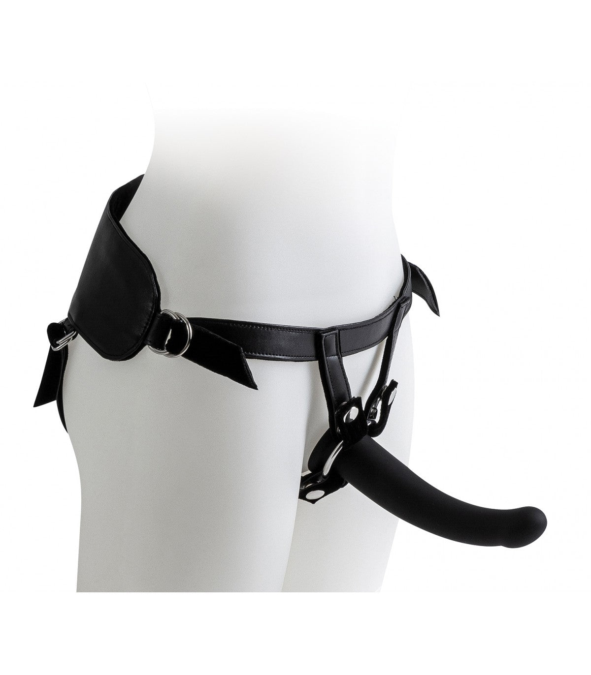 IMBRACATURA CON SET DILDO NERI TAGLIE S / M / L