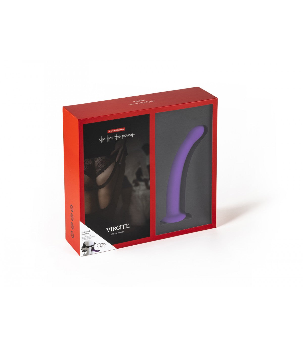 IMBRACATURA CON DILDO VIOLA TAGLIA L