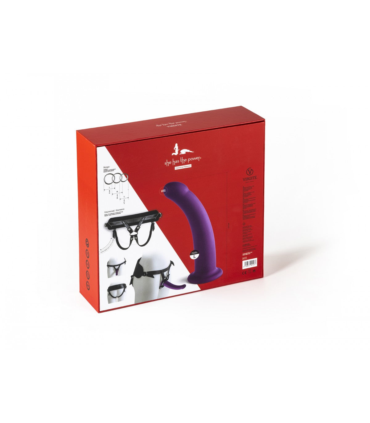 IMBRACATURA CON DILDO VIOLA TAGLIA L
