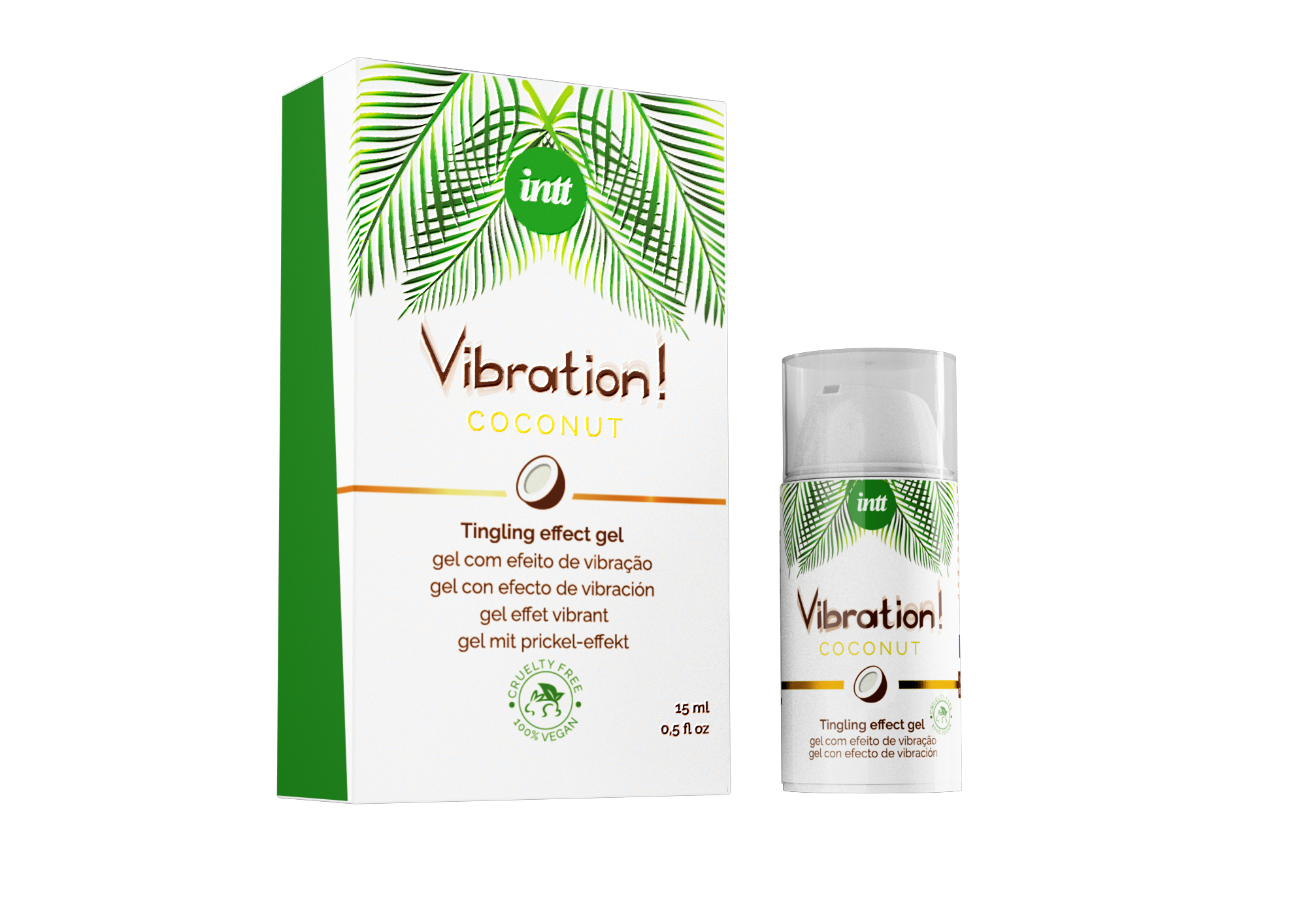 Intt - Gel Vibrante Vegano Cocco - 15 ml