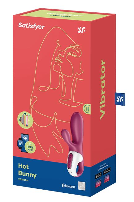 Satisfyer - Hot Bunny - App Controlled - Bordeaux