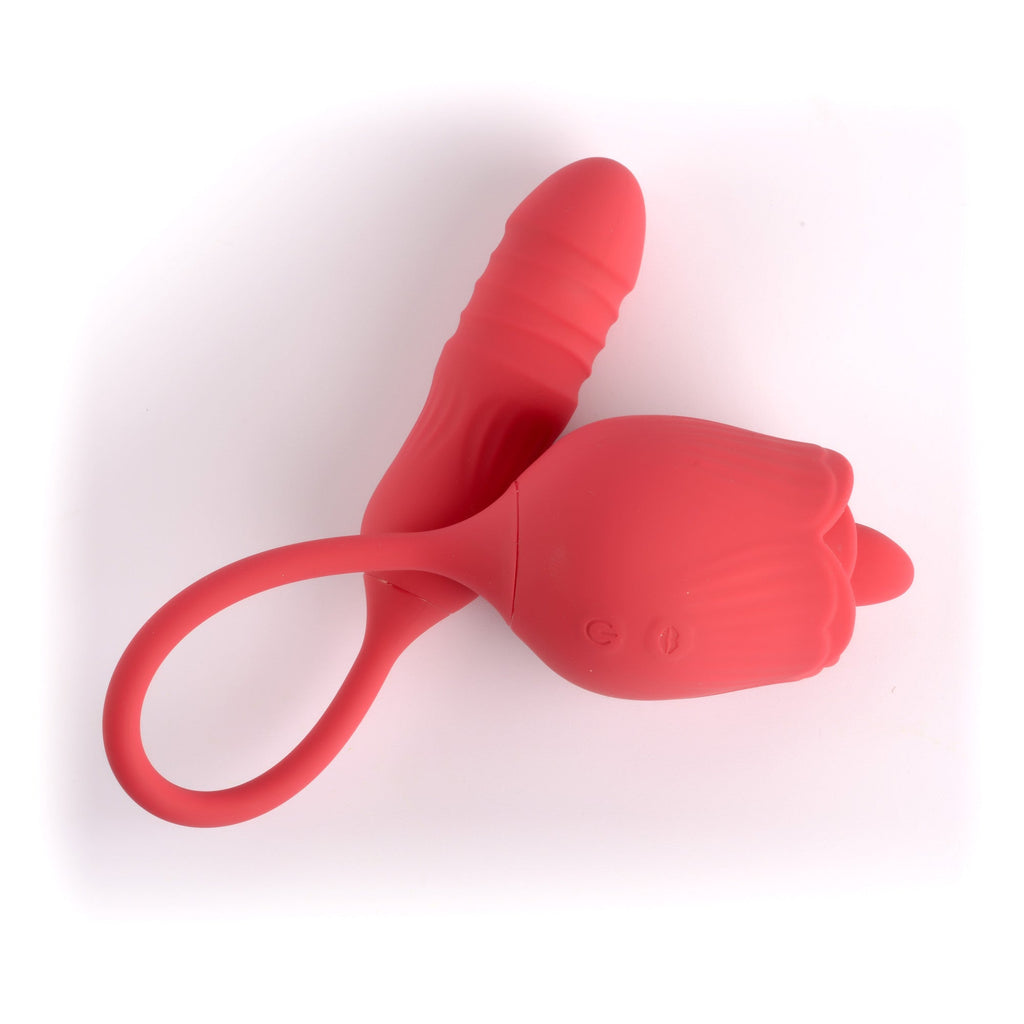 VSC Novelty - Vibratore Thruster / Licking - Desire Luxury Rose
