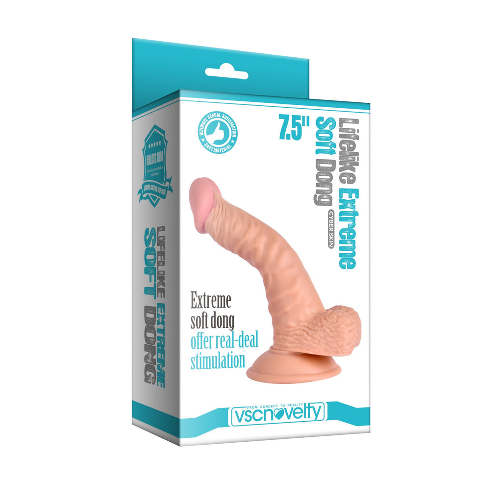 VSC Novelty - Dildo Lifelike Extreme Soft - 7,5" - Color Carne