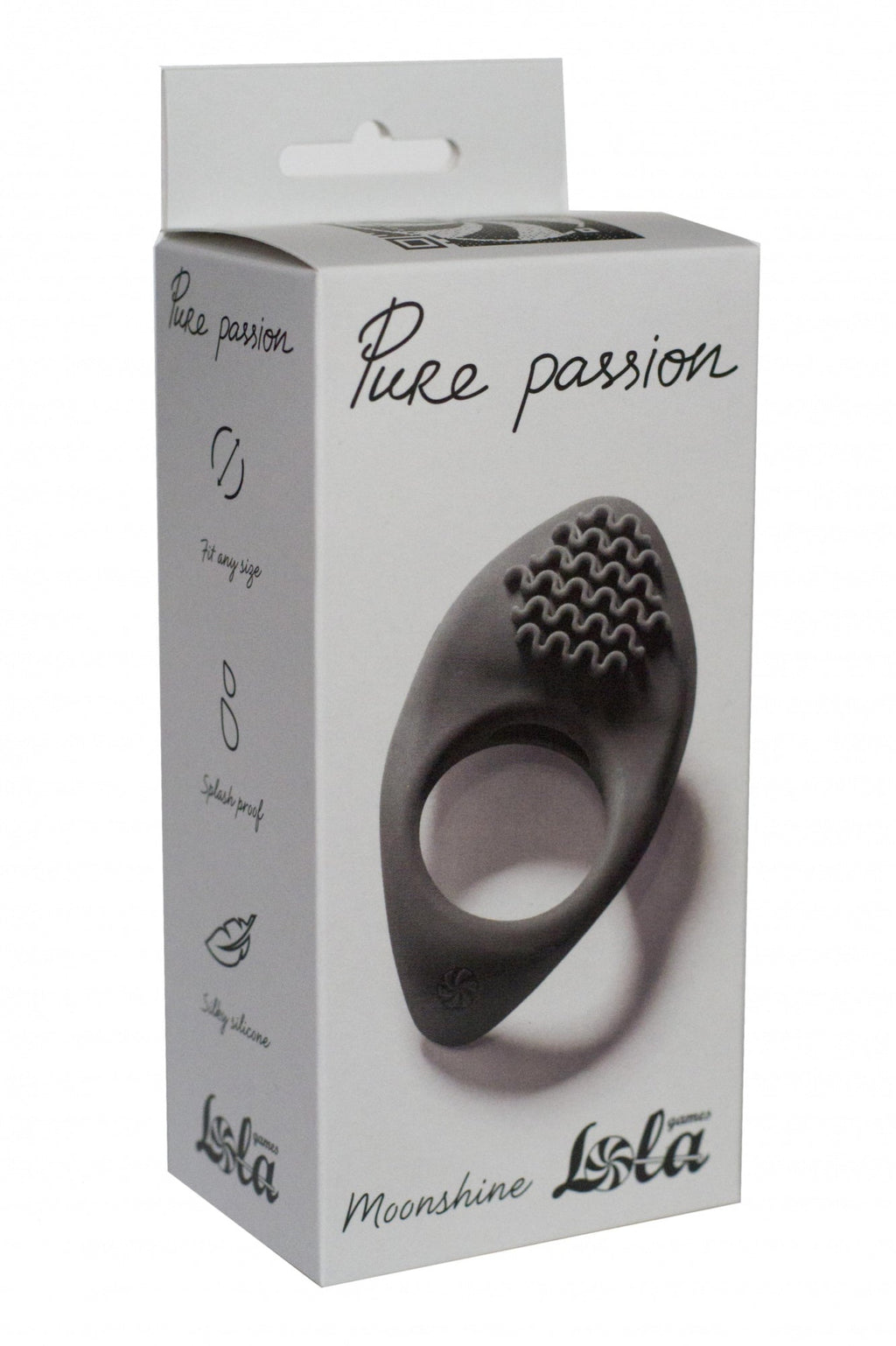 Lola Games - Anello Fallico Vibrante Moonshine - Nero