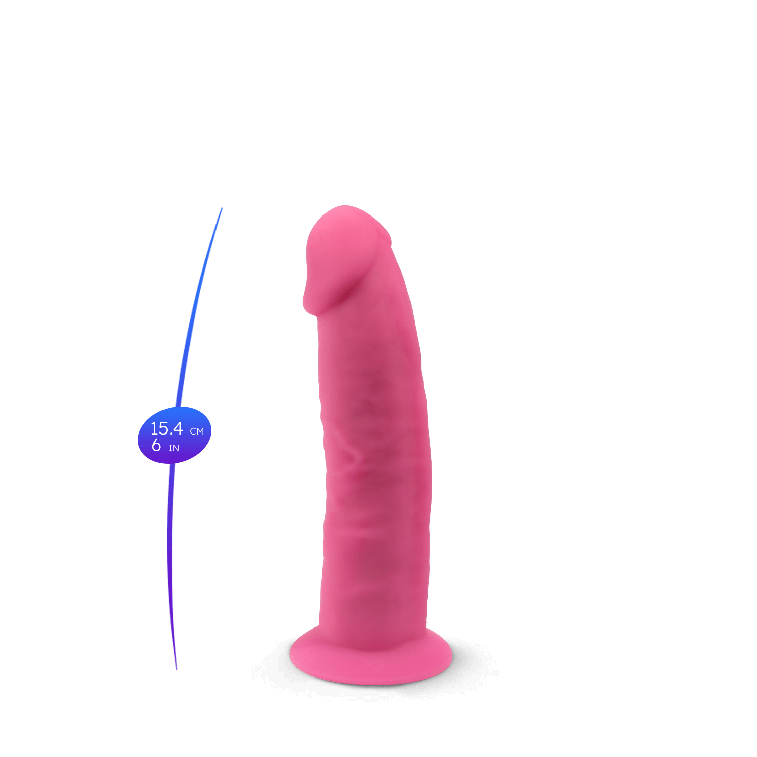 Silexd - Dildo Premium Silicone Mod.2 6'' - Glow in the Dark