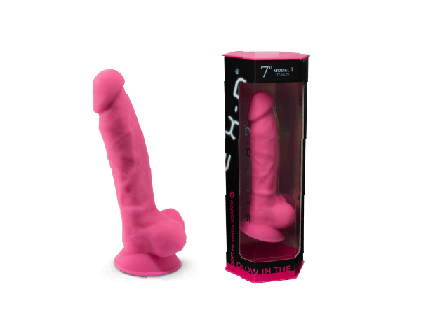 Silexd - Dildo Premium Silicone Mod.1 7'' - Glow in the Dark