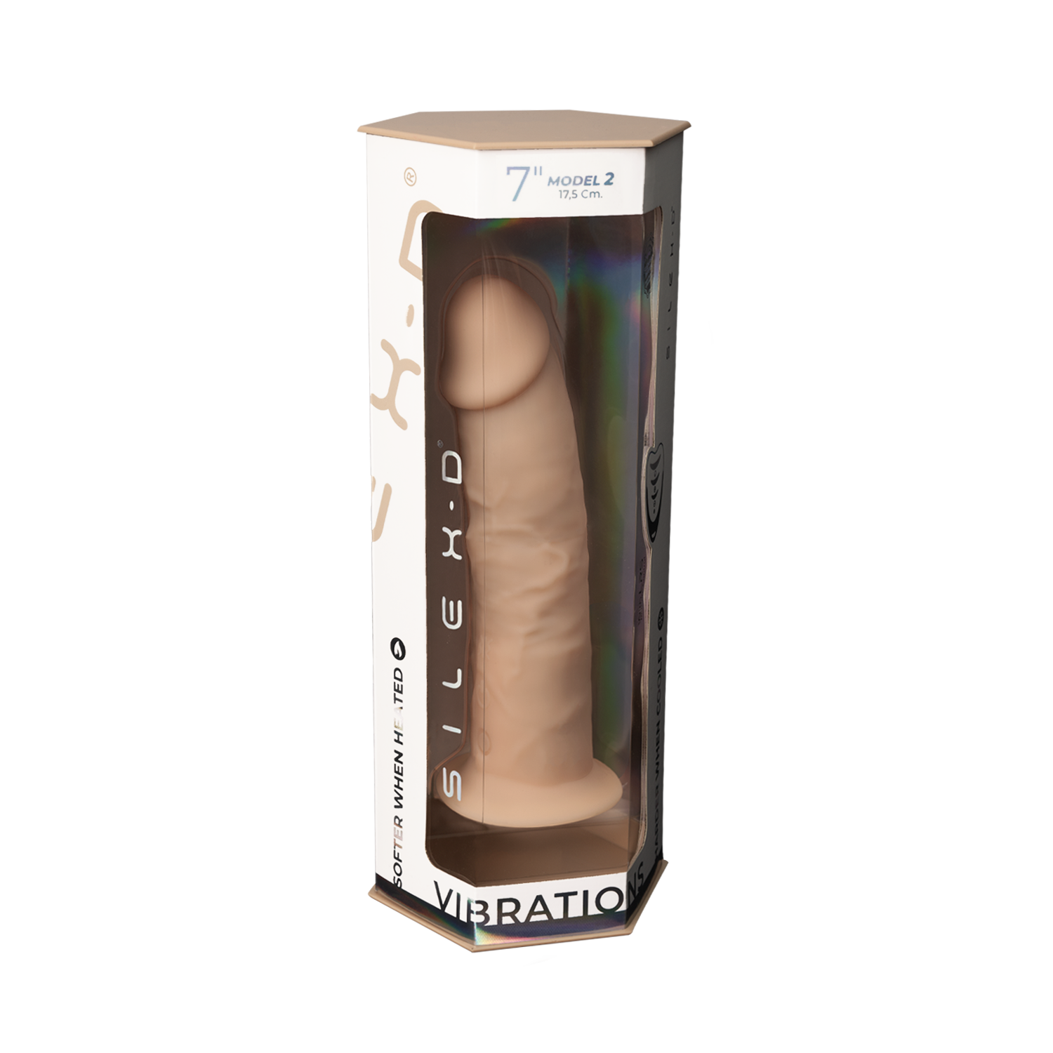 Silexd - Vibratore Premium Silicone Mod.2 7'' + Controllo Remoto - Color Carne