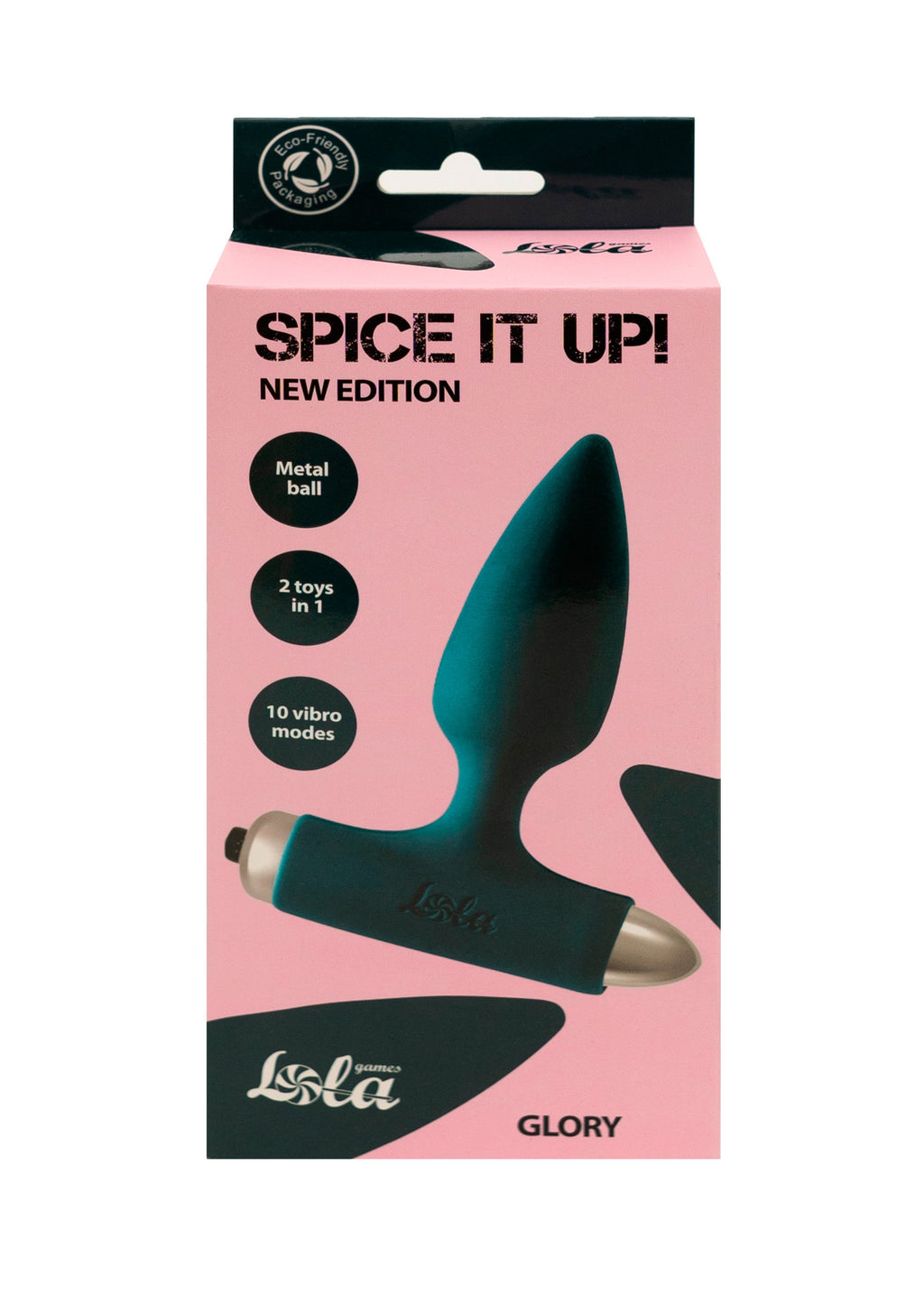 Lola Games - Plug Anale Vibrante con Pallina in Metallo Glory - Blu