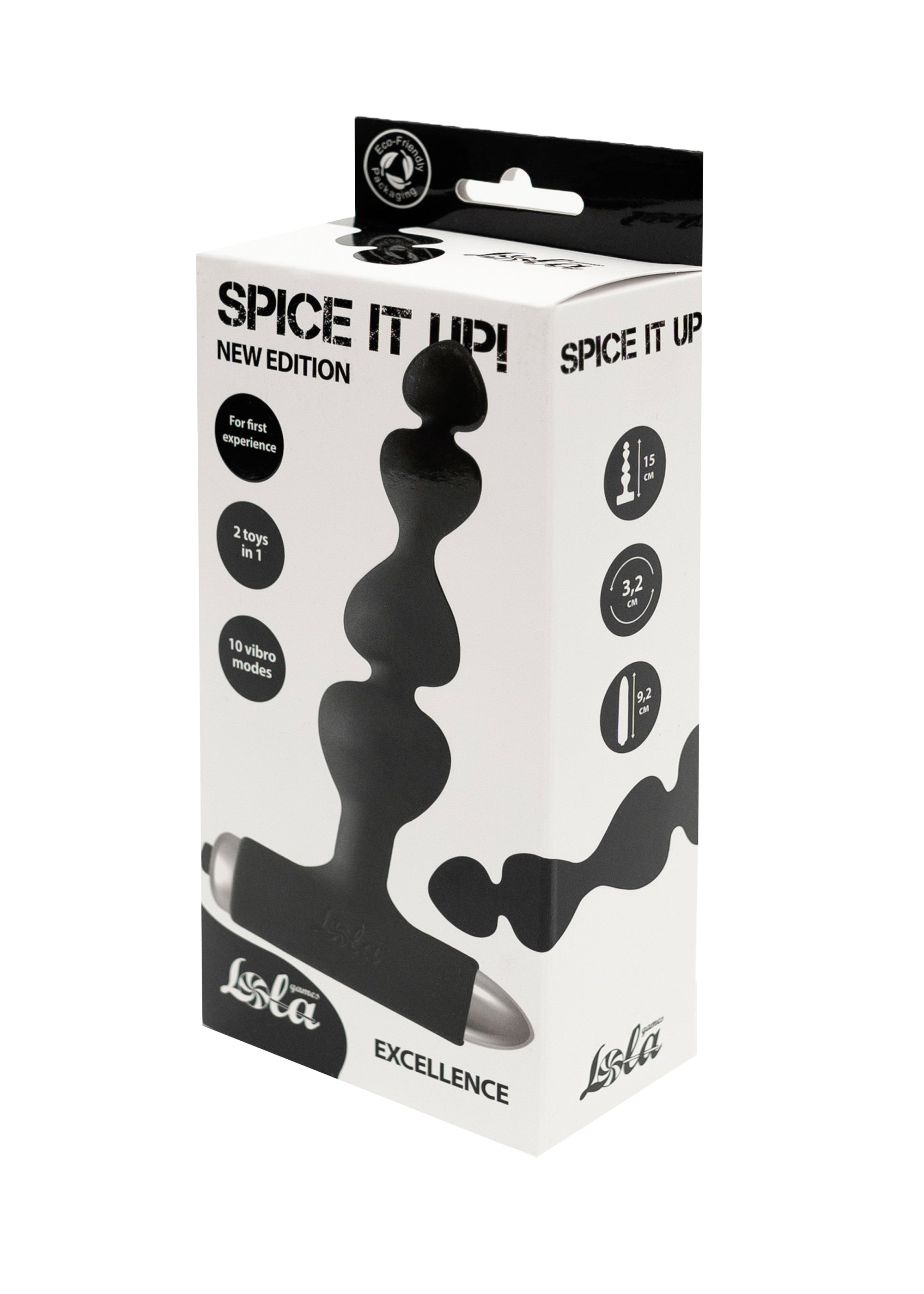 Lola Games - Plug Anale Vibrante Excellence - Nero