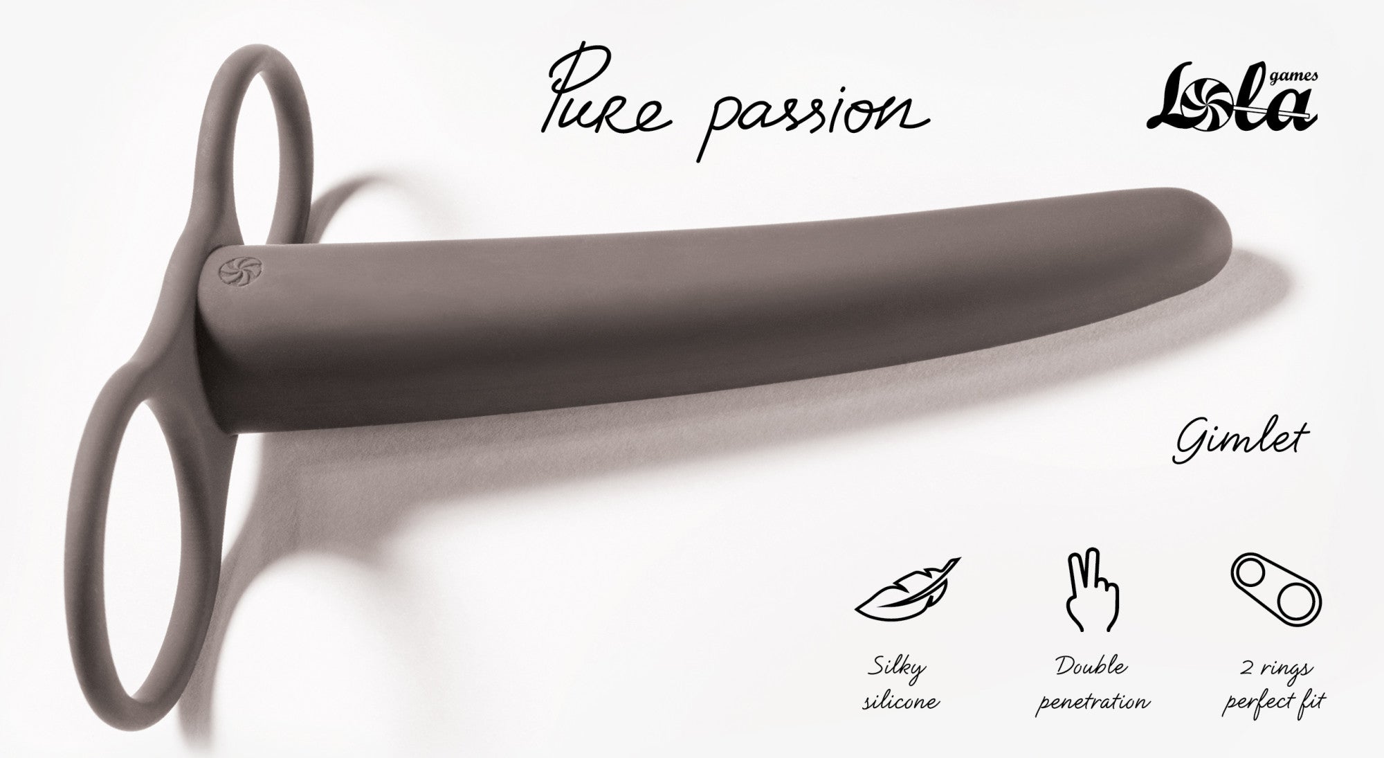 Lola Games - Dildo per Doppia Penetrazione Gimlet - Nero