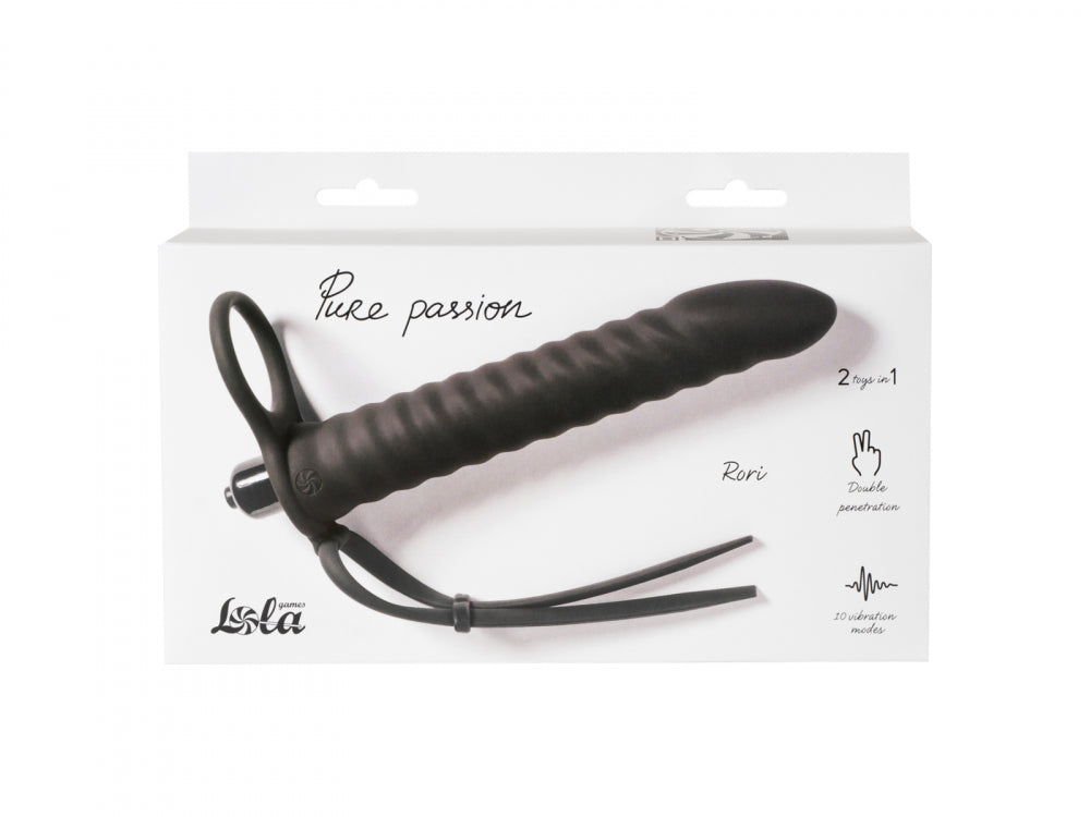 Lola Games - Dildo per Doppia Penetrazione Rori - Nero