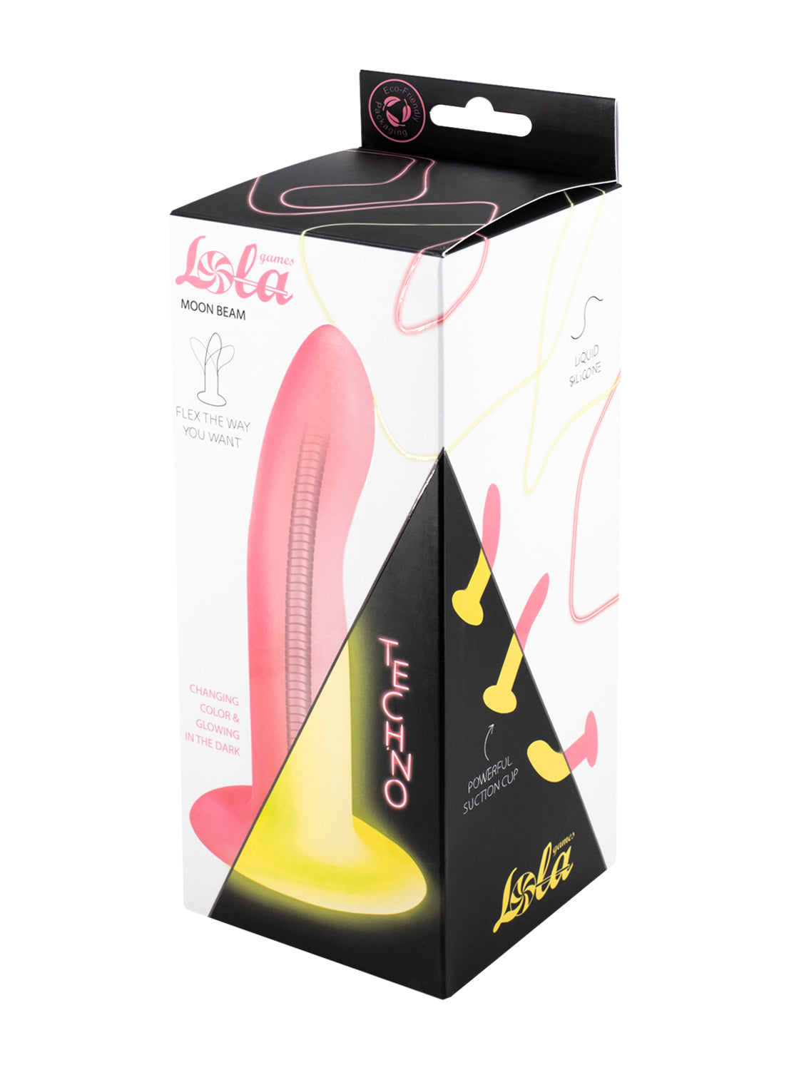 Lola Games - Dildo Pieghevole Fluorescente Moon Beam - Rosa