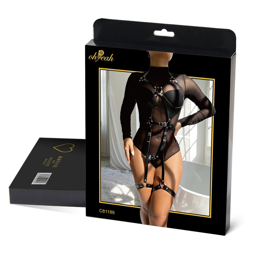 Oh Yeah - Harness Completo in Ecopelle