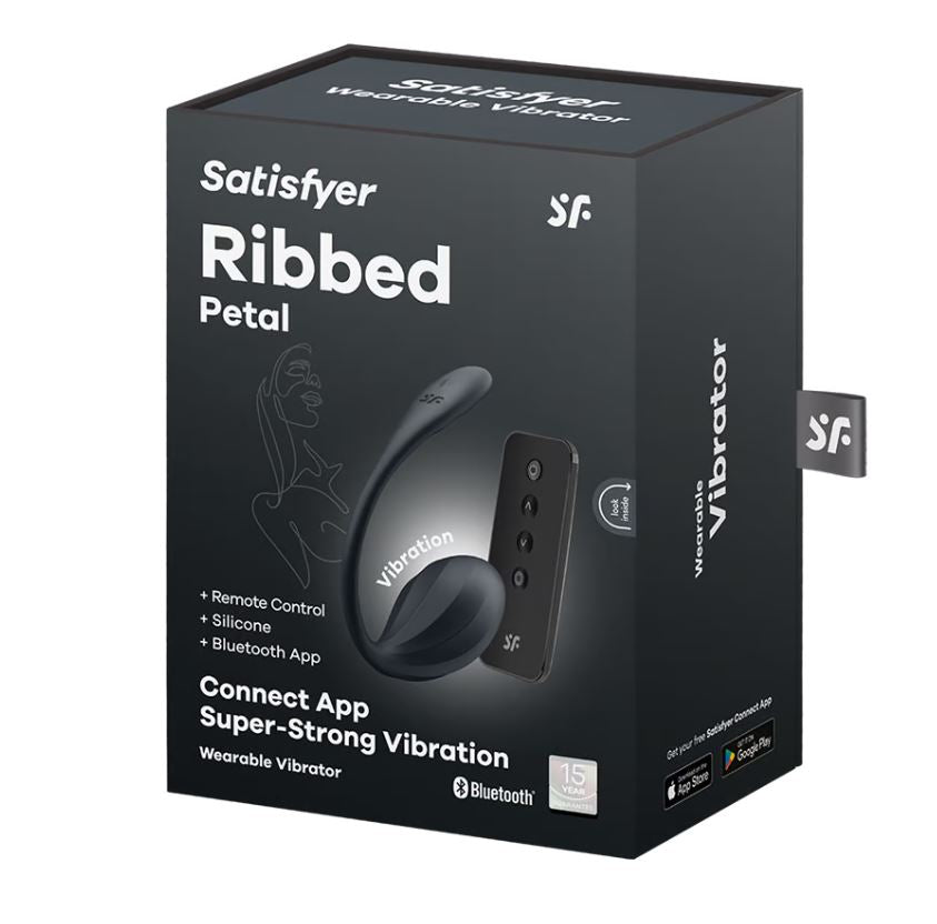 Satisfyer - Ribbed Petal - Nero