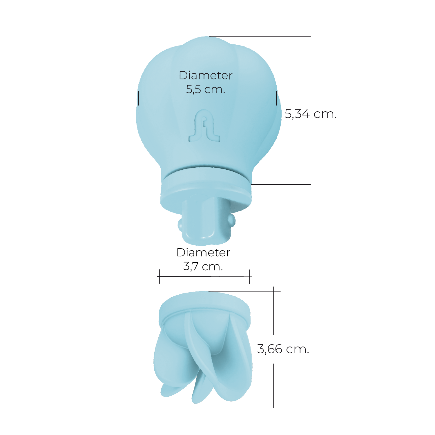Adrien Lastic - Vibratore Clitorideo Caress - Azzurro