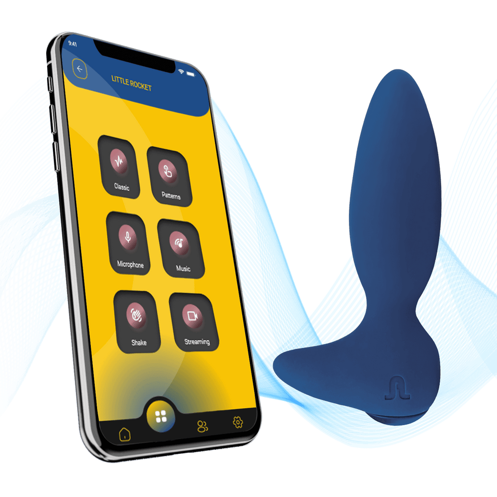 Adrien Lastic - Vibratore Anale + App Little Rocket II - Blu