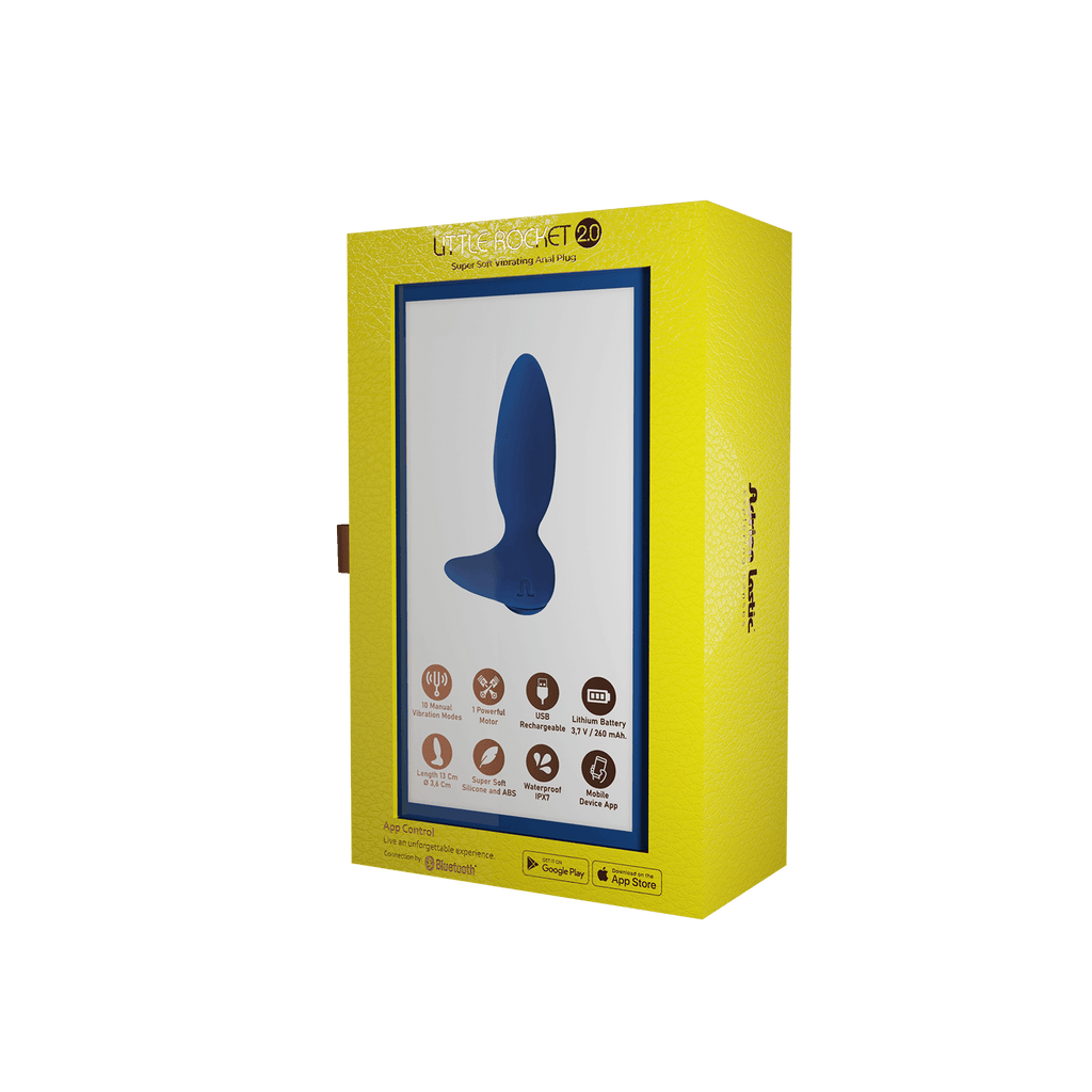 Adrien Lastic - Vibratore Anale + App Little Rocket II - Blu