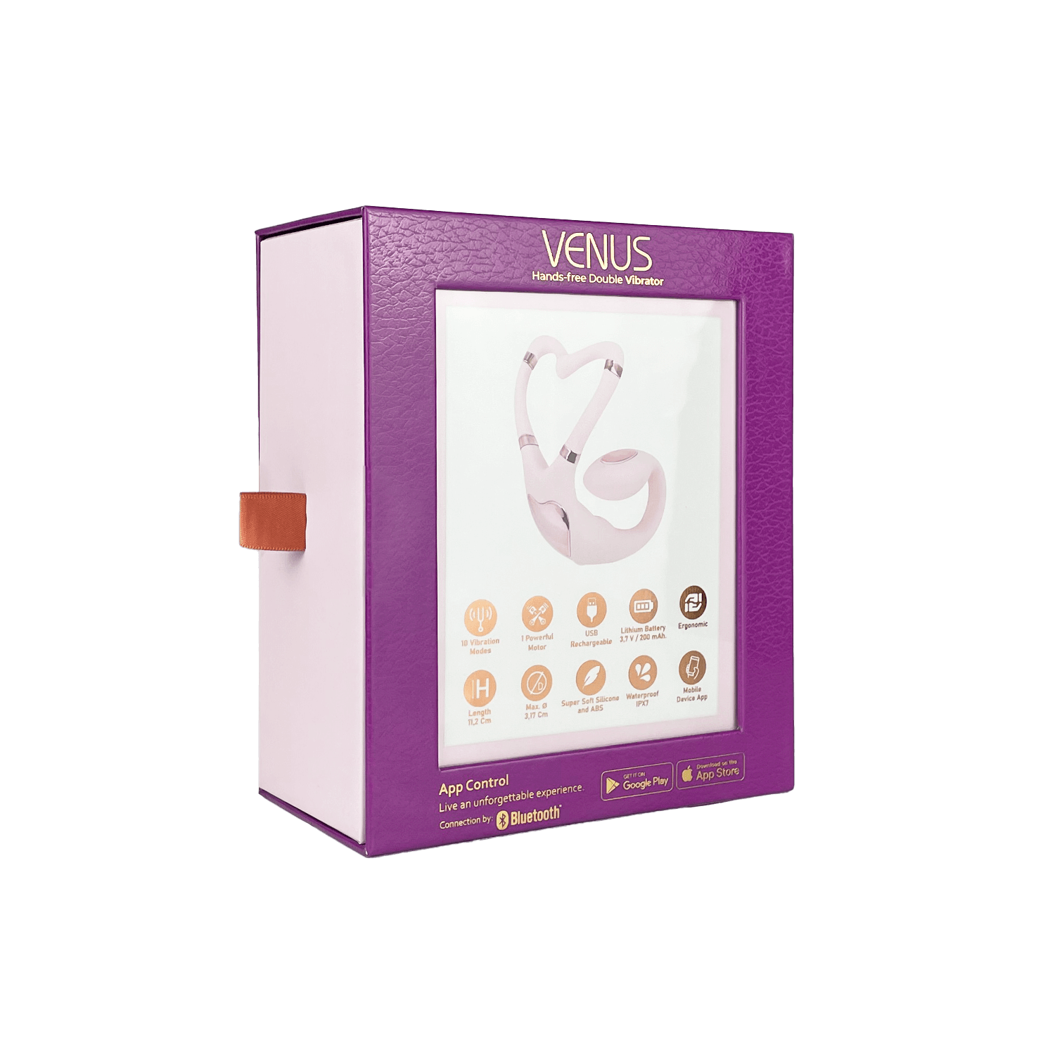 Adrien Lastic - Stimolatore Clitorideo e Punto G + App Venus - Rosa