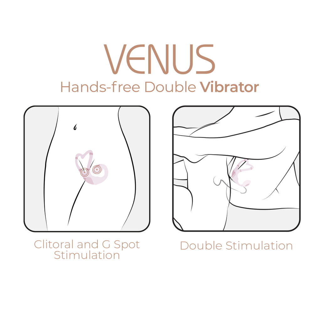 Adrien Lastic - Stimolatore Clitorideo e Punto G + App Venus - Rosa