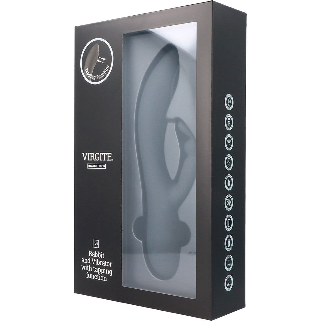 VIBRATORE A BATTITO RICARICABILE NERO V9