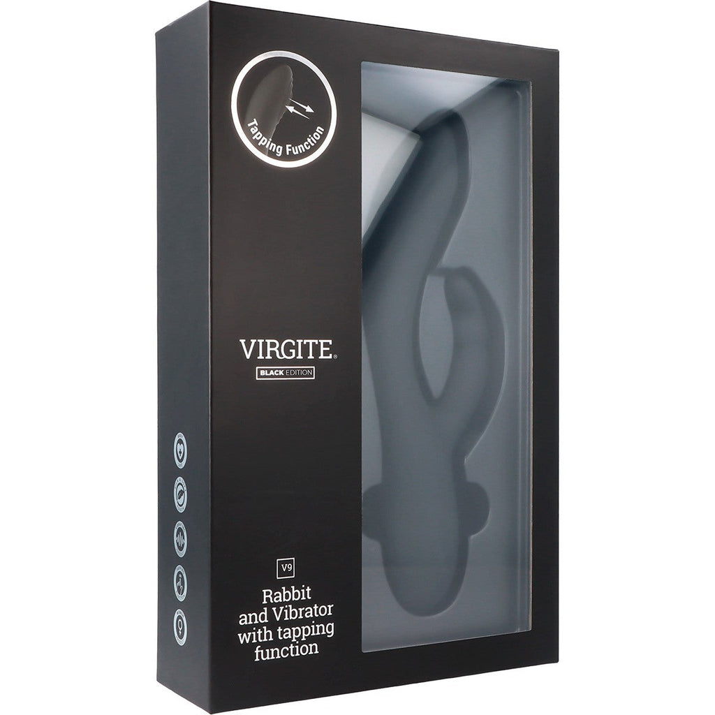 VIBRATORE A BATTITO RICARICABILE NERO V9