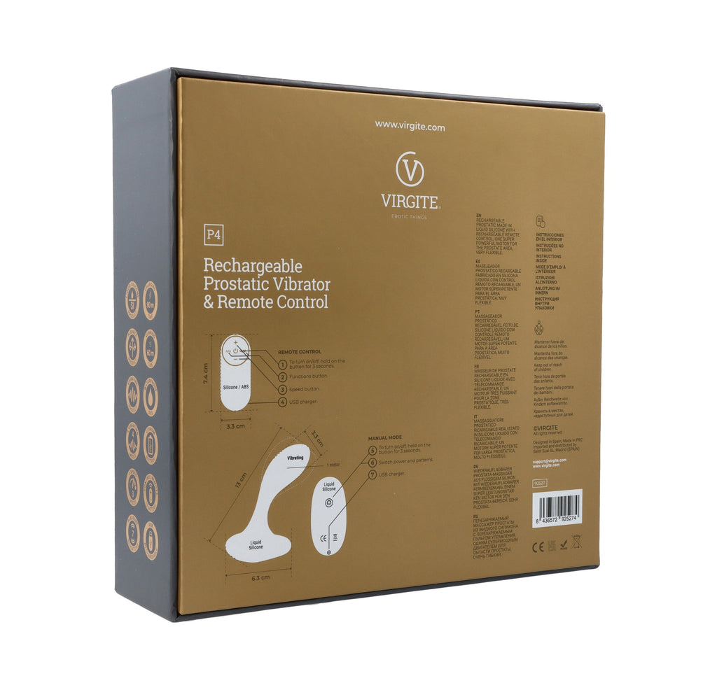 VIBRATORE PROSTATICO P4 CON TELECOMANDO
