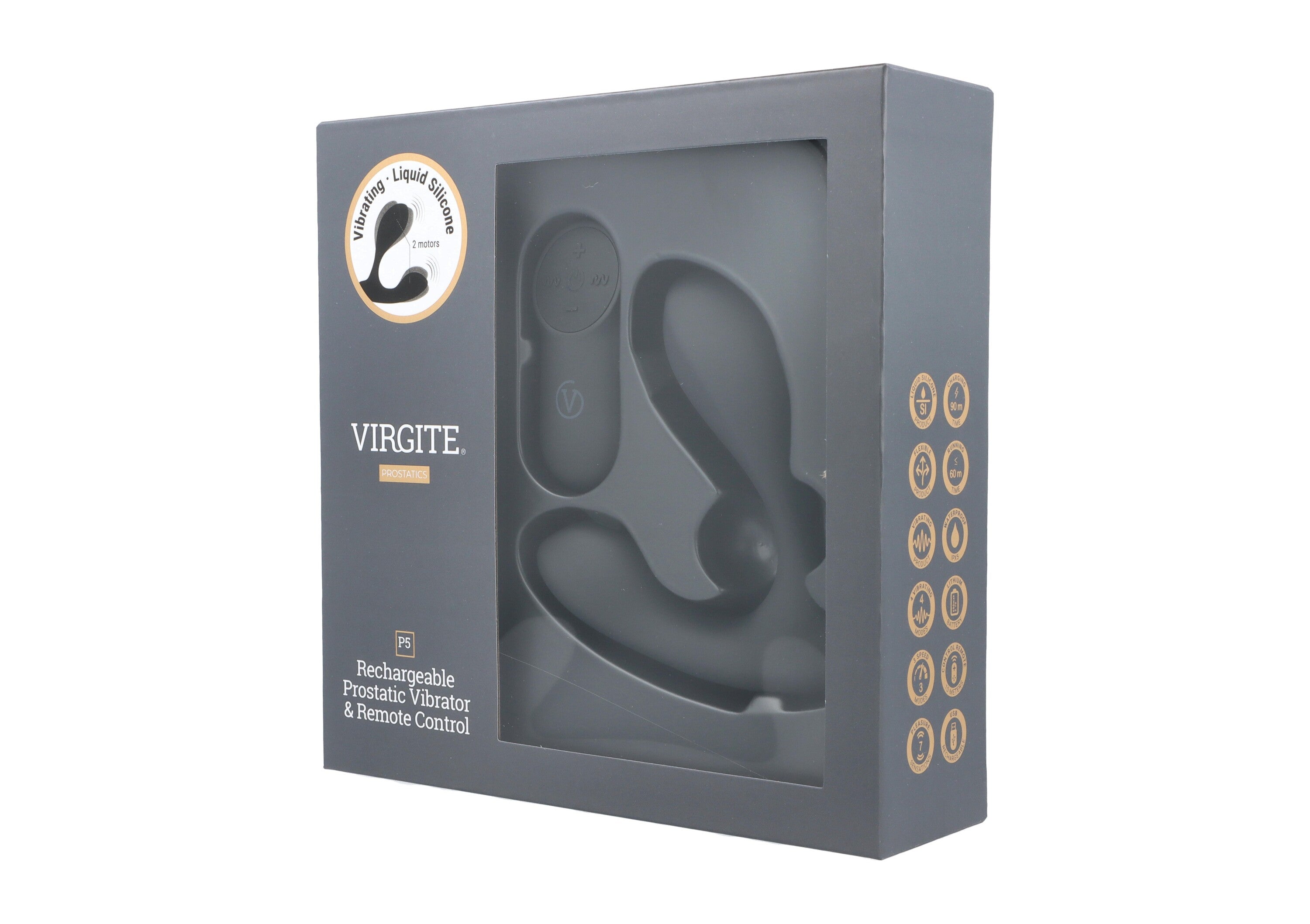 VIBRATORE PROSTATICO P5 CON TELECOMANDO