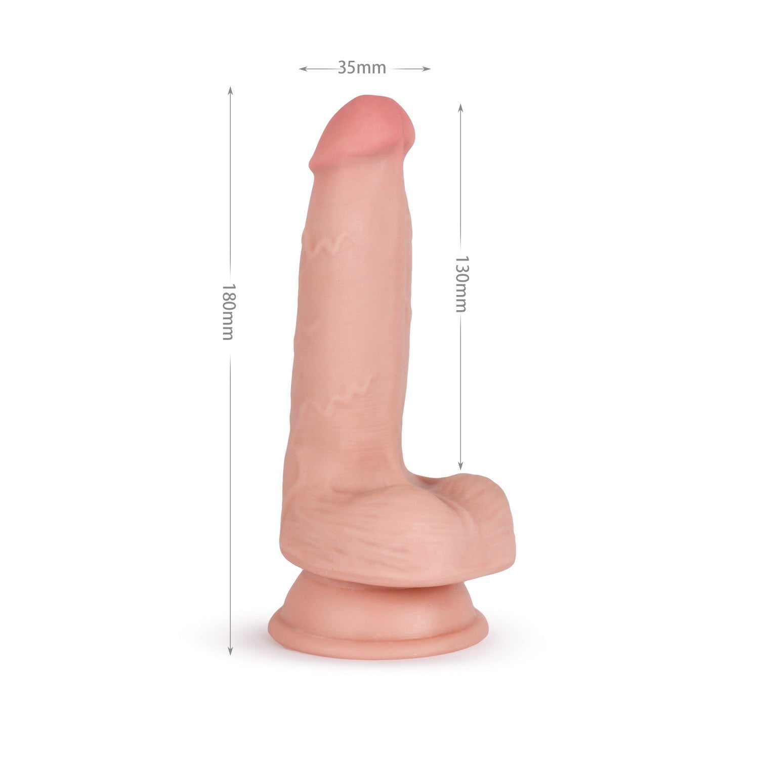 VSC Novelty - Knight Cock 3D Triple Density Dildo - 7.1"