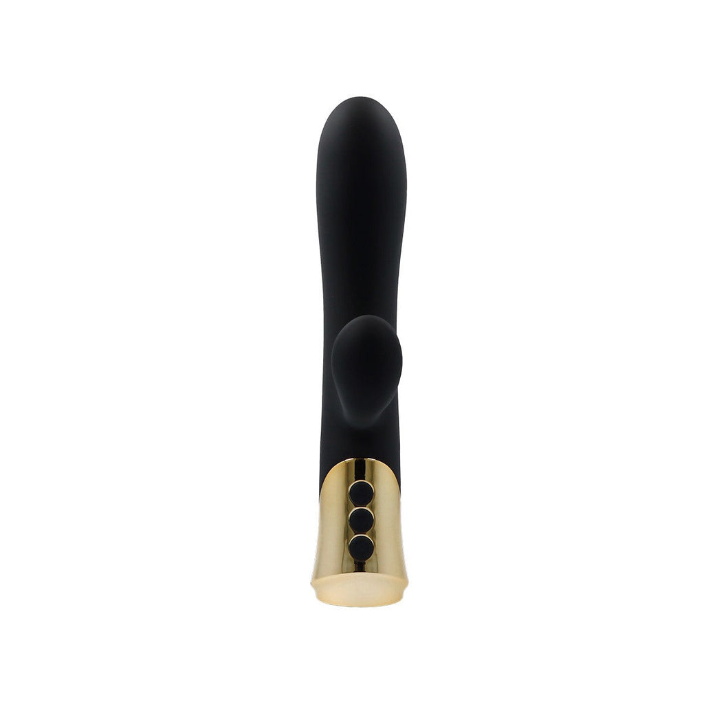 VIBRATORE IN SILICONE RICARICABILE ALLA CANNELLA CON CONIGLIO A TAPPO