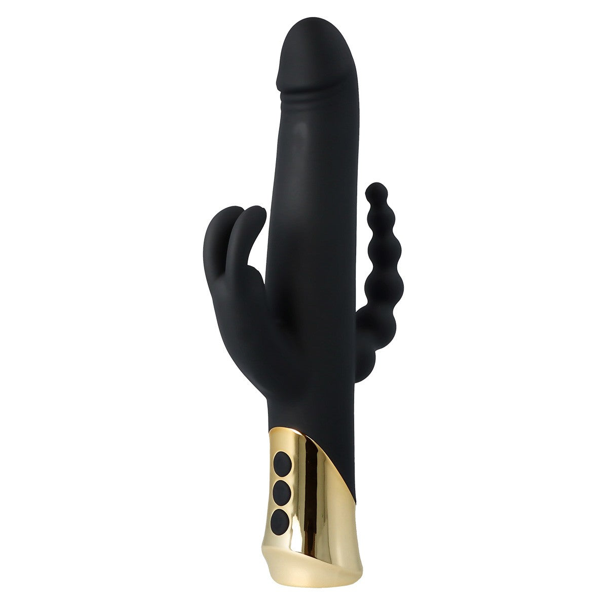 VIBRATORE CONIGLIO RICARICABILE HARLEQUIN CON FORMA DILDO GIREVOLE