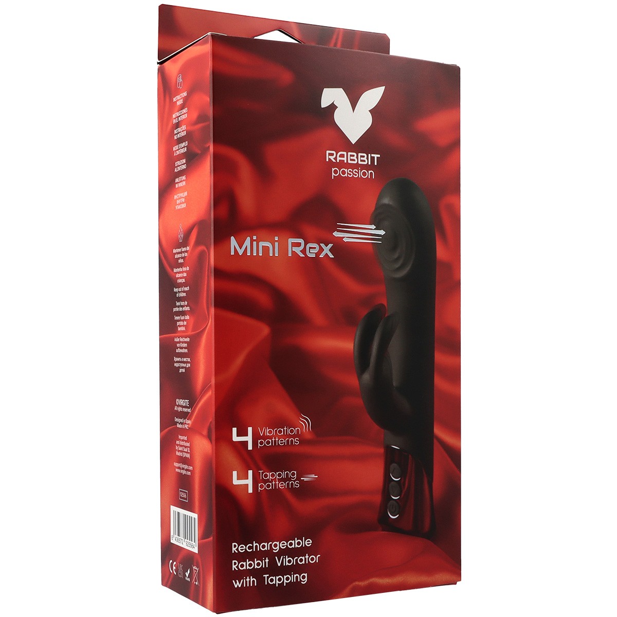 VIBRATORE CONIGLIO RICARICABILE MINI REX CON TAPPO