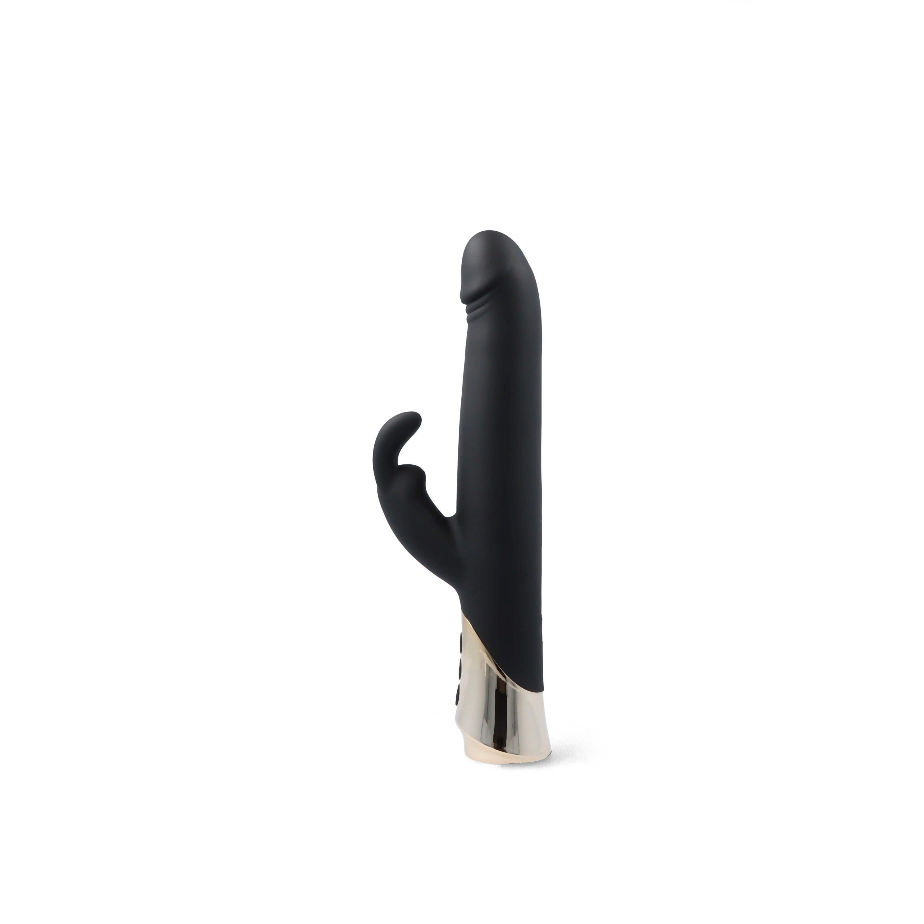 VIBRATORE RICARICABILE A FORMA DI CONIGLIO TEDDY CON DILDO GIREVOLE