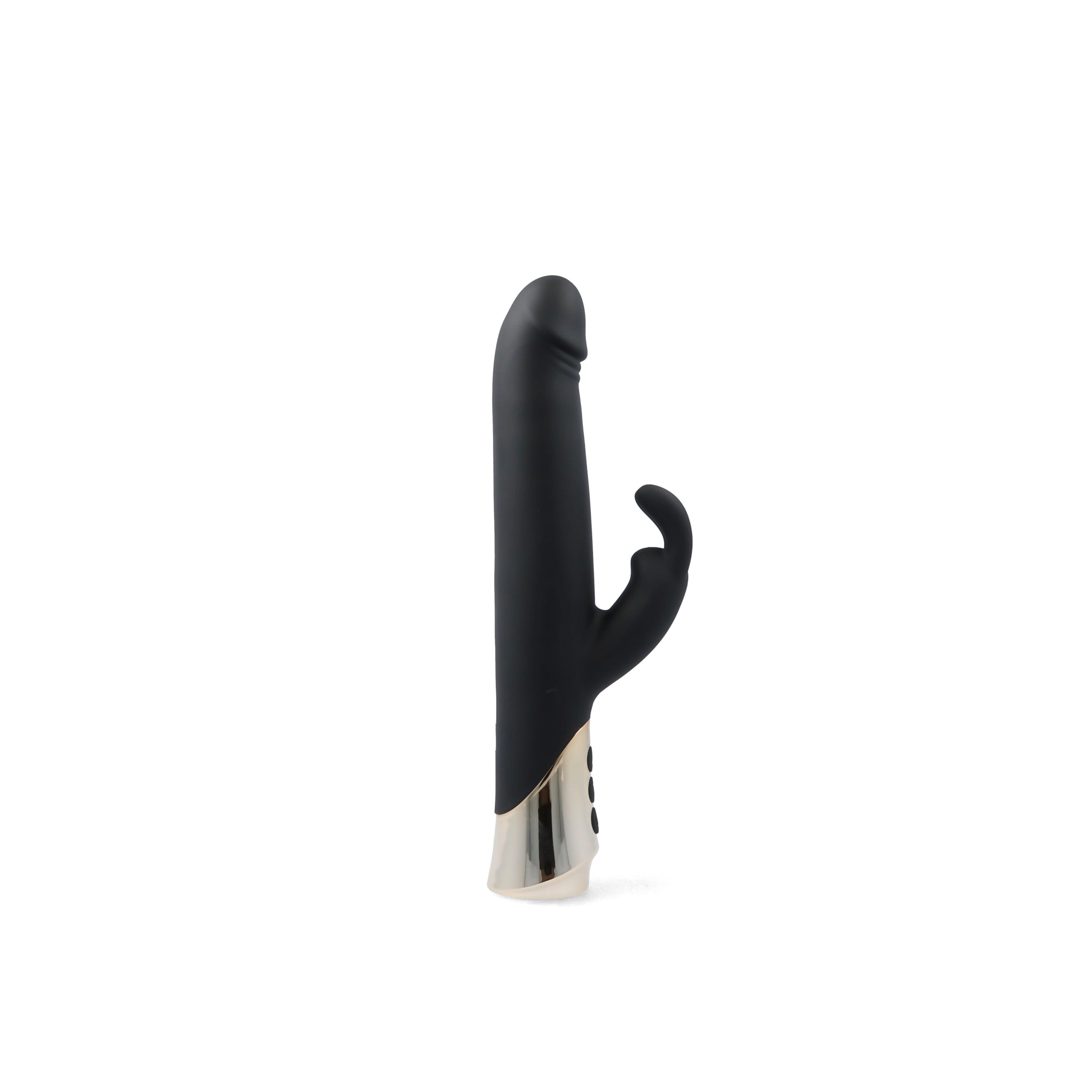 VIBRATORE RICARICABILE A FORMA DI CONIGLIO TEDDY CON DILDO GIREVOLE