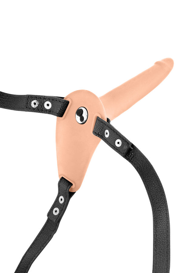 Fetish Tentation - Strap-On Harness Vibrante 15'5 cm - Color Carne