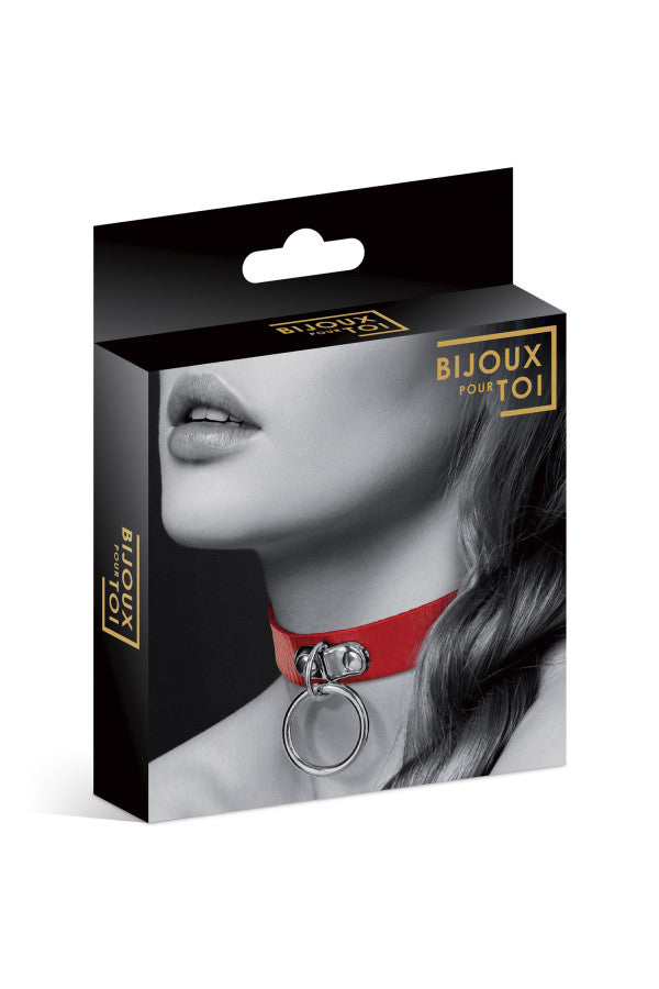 Bijoux Pour Toi - Collare con Anello - Rosso