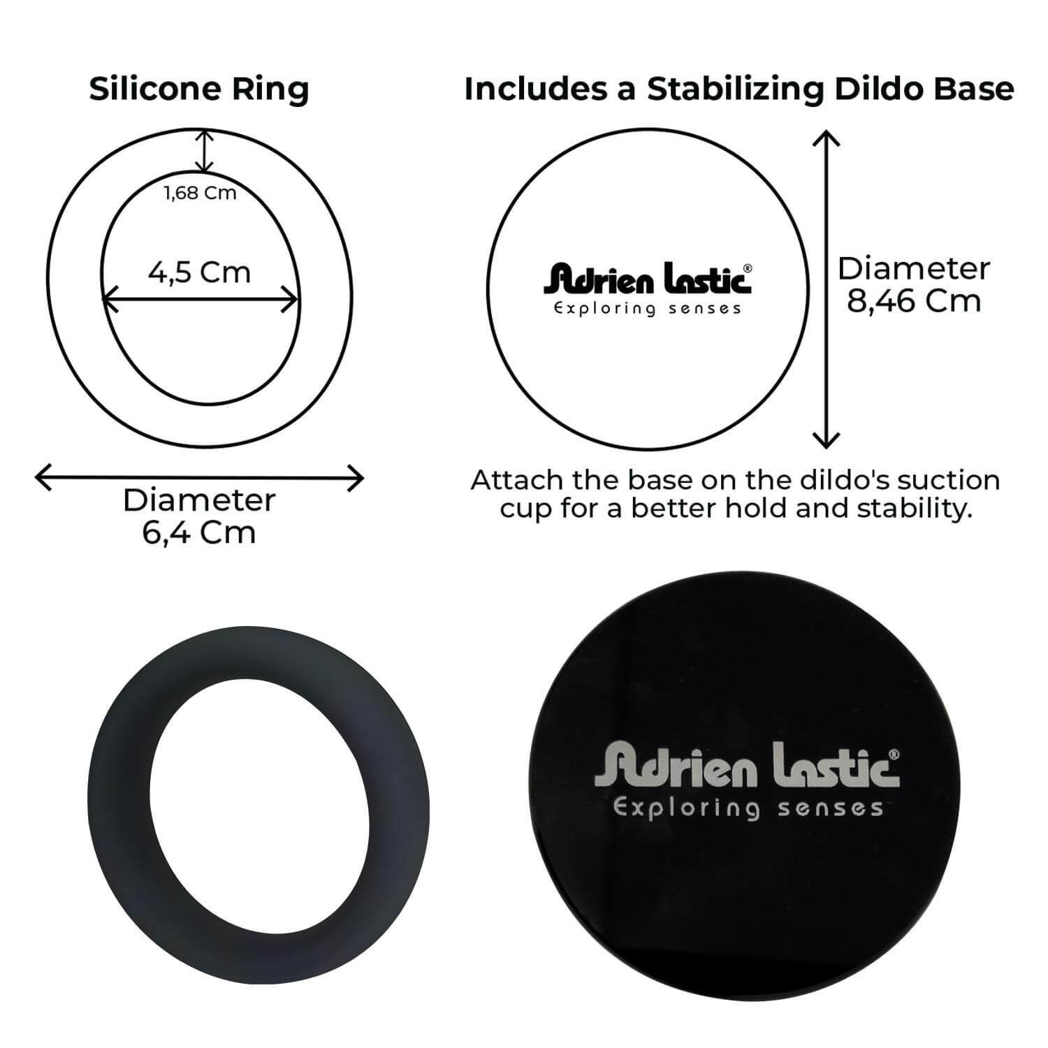 Adrien Lastic - Strap-On Elasticizzato - Nero