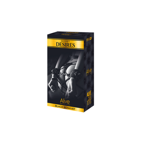 Alive - Secret Desires BDSM Kit - 8 Pezzi - Nero